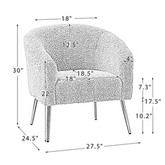 White Herrin Accent Chair - All India Decor