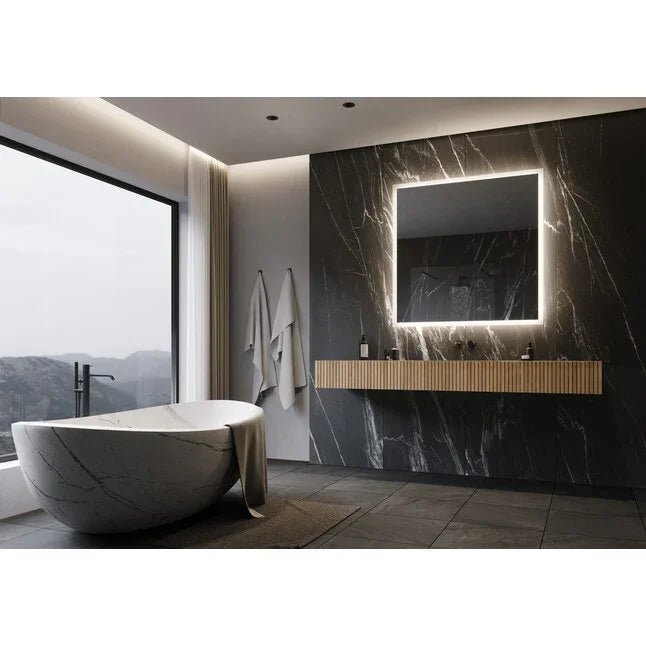 Taft Edge Frosted Square LED Mirror - All India Decor