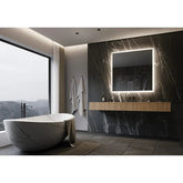 Taft Edge Frosted Square LED Mirror - All India Decor