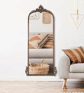 Hand casted Full length Mirror in Aluminium / Mirror (Vintage Copper)