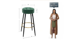 Green Color Ceazar Counter Stool - All India Decor