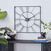 Black Square Wall clock - All India Decor