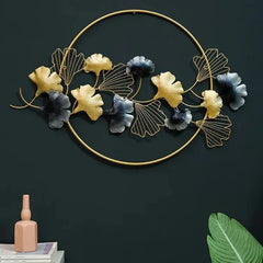 MODERN STYLE LEAVES WALL DECOR ART METAL - All India Decor