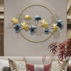 MODERN STYLE LEAVES WALL DECOR ART METAL - All India Decor