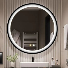Harbour Glow Round LED Mirror with Touch Sensor - All India Decor