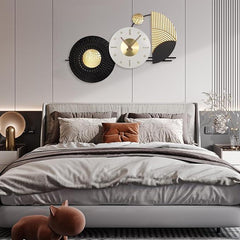 Black & Golden Modern Wall Clock - All India Decor