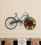 Large Cycle Wall Clock for Modern Home - All India Decor