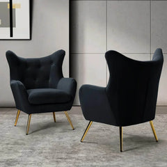 black lounge chairs