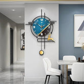 Blue & Black Designer Wall Clock - All India Decor