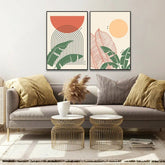 Bohemian Beautiful Aesthetic Poster for Wall Decor Wall Art Set of 2 - All India Decor