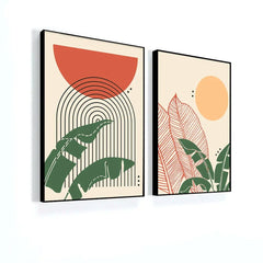 Bohemian Beautiful Aesthetic Poster for Wall Decor Wall Art Set of 2 - All India Decor