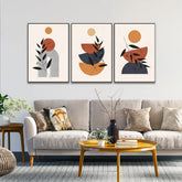 Modern Poster Minimal in Boho Style for Wall Art for Wall Decoration Set of 3 - All India Decor