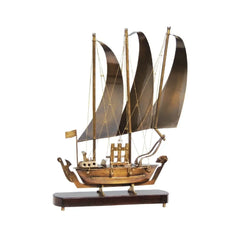 Antique Brass Ship - All India Decor