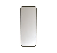 Mile Metal Floor Mirror with Stand (Bold Black) - All India Decor