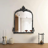 Victorian Arched Wall Mirror (Bold Black) - All India Decor