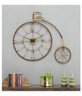 Cycle Shape Antique Wall Clock - All India Decor