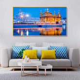 Golden Temple Design Canvas Printed Painting - All India Decor
