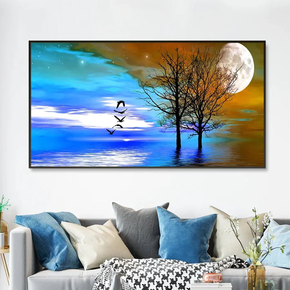 Colorful Nature Scenery Canvas Painting - All India Decor