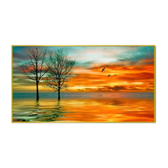 Sunset Scenery Canvas Painting - All India Decor