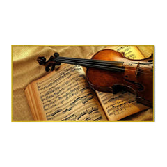 Villon with Music Notes Canvas Big Panoramic Wall Painting - All India Decor