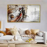Vintage Couple Modern Art Canvas Painting - All India Decor