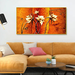 The Dancing Flower Canvas Printed Painting - All India Decor