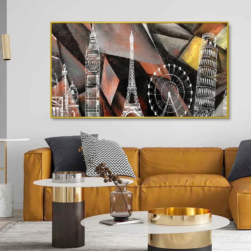 Beautiful World Famous Monuments Scenery Wall Painting & Art Canvas Printed - All India Decor