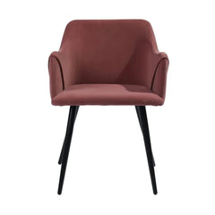 Rich Pink Cushiony Velvet Lounge Chair - All India Decor
