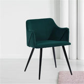 Emerald Rich Cushiony Velvet Lounge Chair - All India Decor