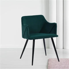 Emerald Rich Cushiony Velvet Lounge Chair - All India Decor