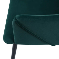 Emerald Rich Cushiony Velvet Lounge Chair - All India Decor