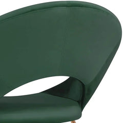 Edgy Shell Shaped Green Lounge Chair - All India Decor