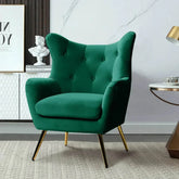 Royal Green Tufted Velvet Lounge Chair - All India Decor