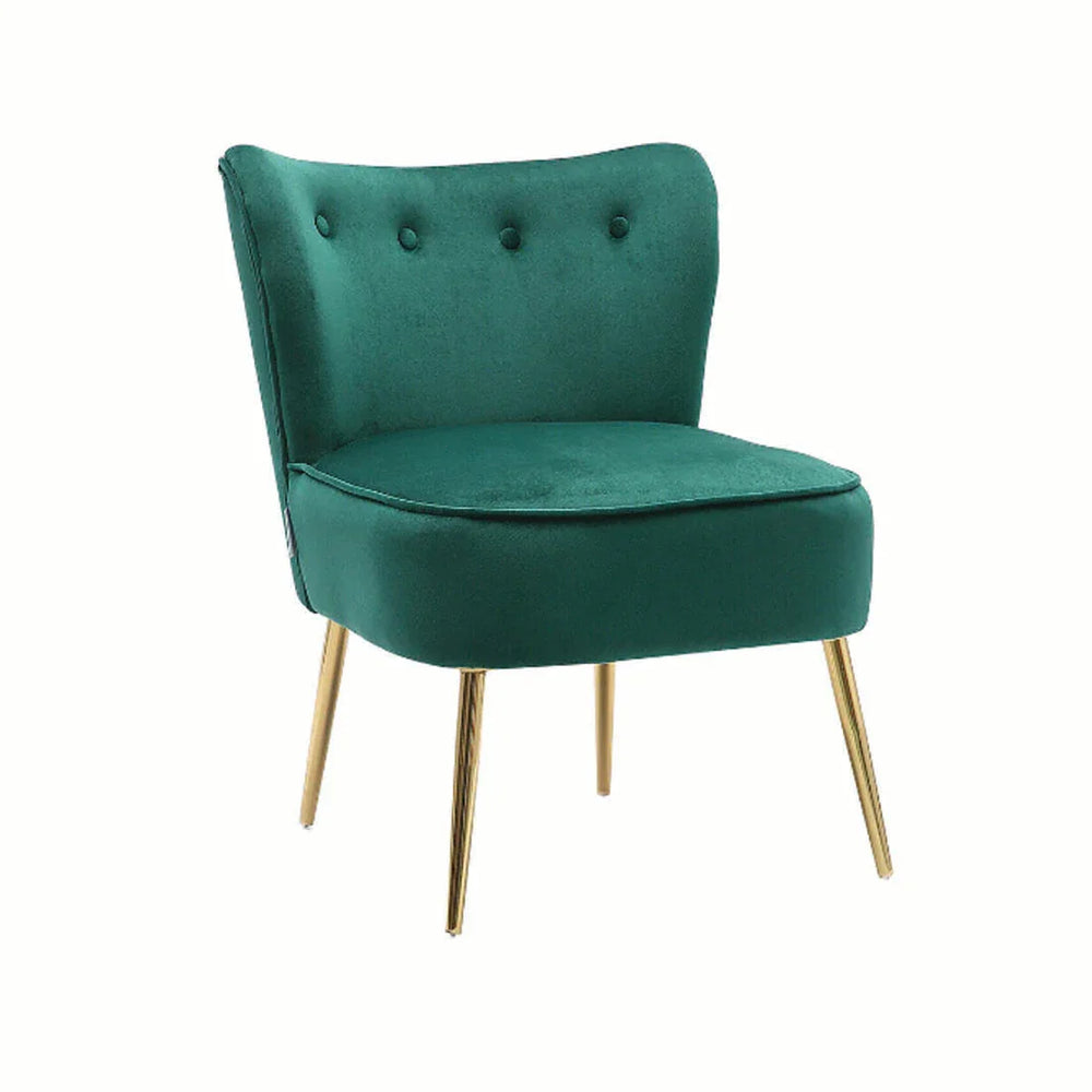 Seagreen Deep Cushioning Comfy Velvet Lounge Chair - All India Decor