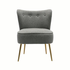 Grey Deep Cushioning Comfy Velvet Lounge Chair - All India Decor