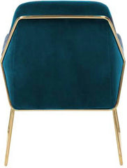 Lush Seagreen Glamorous Velvet Lounge Chair - All India Decor