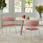 Contemporary Designer Comfort Pink Lounge Chair - All India Decor