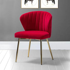 Red Velvet Tufted Luxury Lounge Chair - All India Decor