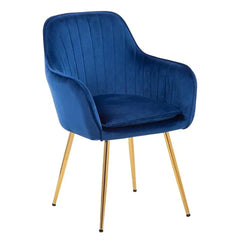 High Tufted Back Luxury Blue Lounge Chair - All India Decor