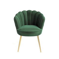 Green Crafted Shell Designer Lounge Chair - All India Decor
