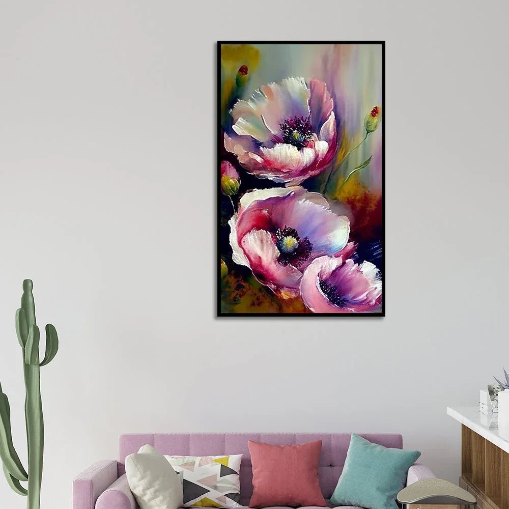 Digital Printed Floral Large Canvas Wall Painting - All India Decor