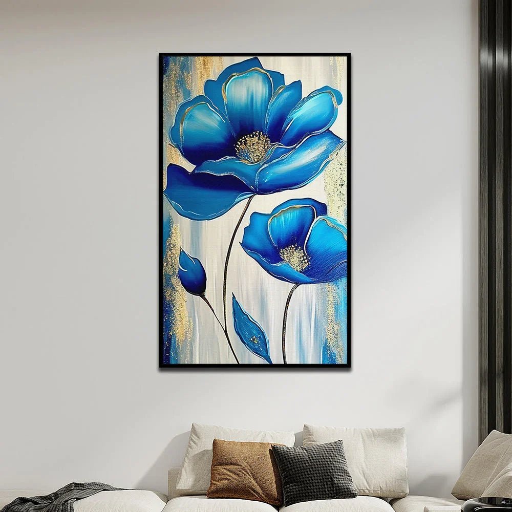 Modern Abstract Floral Wall Painting for Home and Office Décor - All India Decor