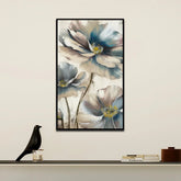 Minimalist Floral Art Print Soft Botanical Canvas Wall Painting - All India Decor