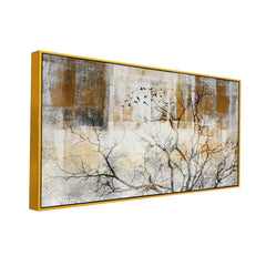 Abstract Modern Floral Canvas Wall Painting for Home and Office Décor - All India Decor