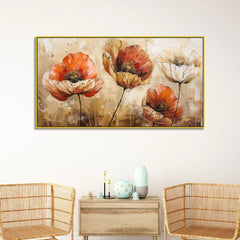 Vibrant Flower Canvas Painting for Bedroom, Living Room, Office Wall Décor - All India Decor
