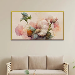 Abstract Pink Stunning Floral Canvas Wall Paintings for Home Décor - All India Decor