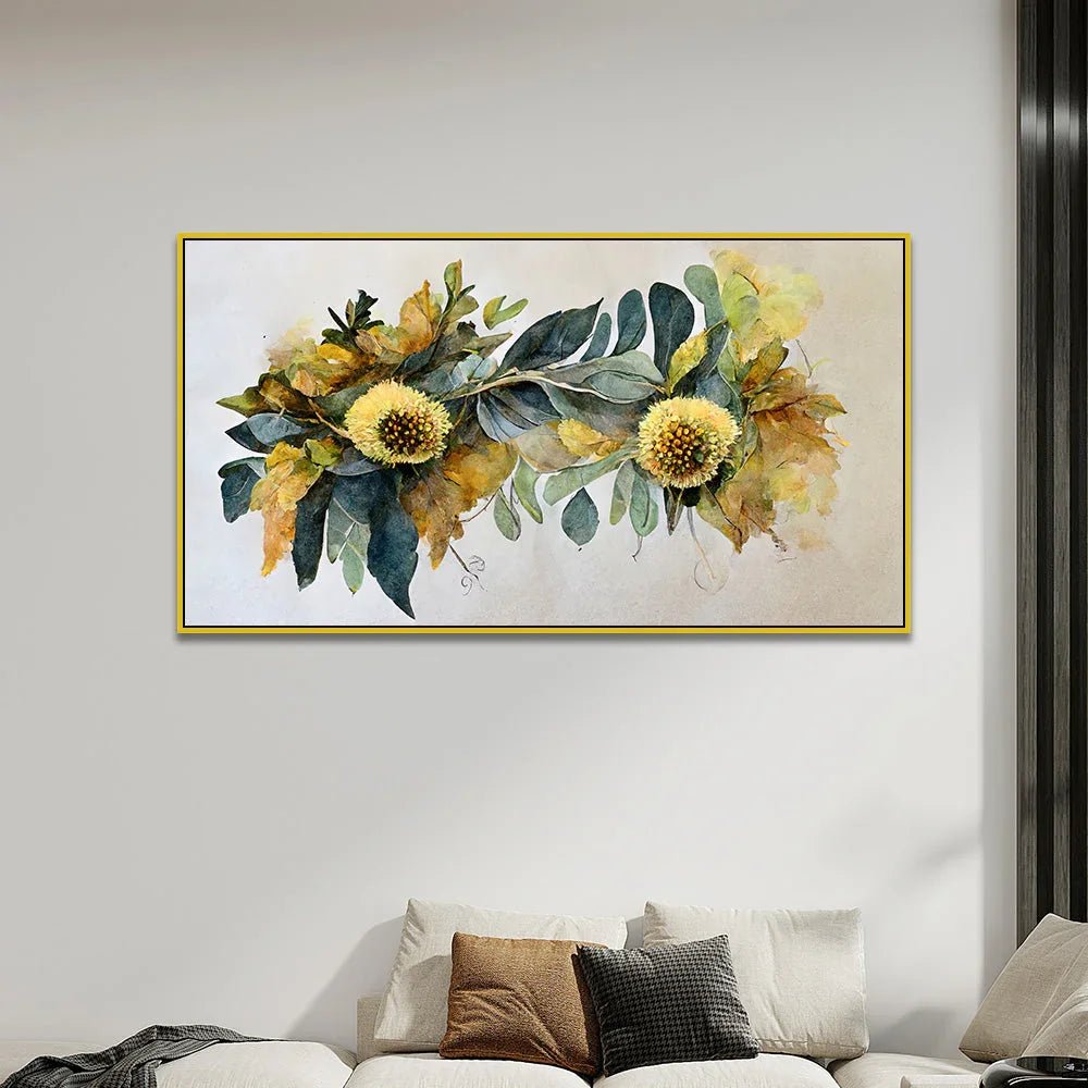 Flower Canvas Wall Painting for Home and Office Decor - All India Decor