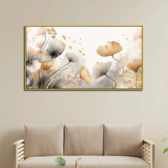 Blossom Serenity Elegance Canvas Wall Painting with Frame - All India Decor