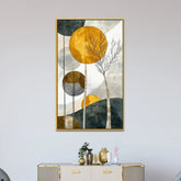 Canvas Framed Boho Painting Wall Art for Living Room - All India Decor