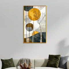 Canvas Framed Boho Painting Wall Art for Living Room - All India Decor